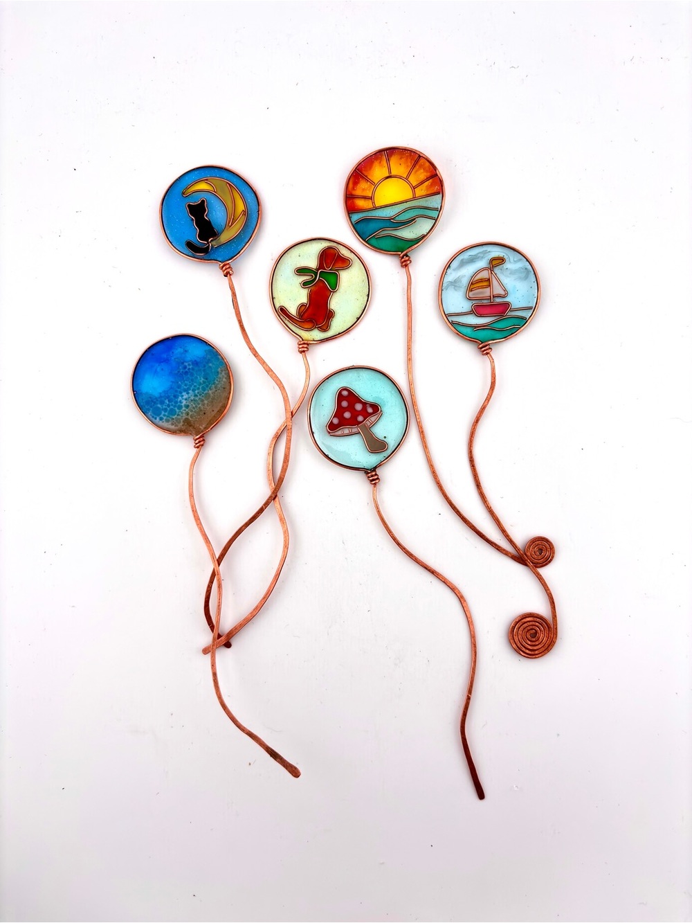 HANDMADE Copper and Resin Art Bookmarks, Functional Art, Book Lover Gift